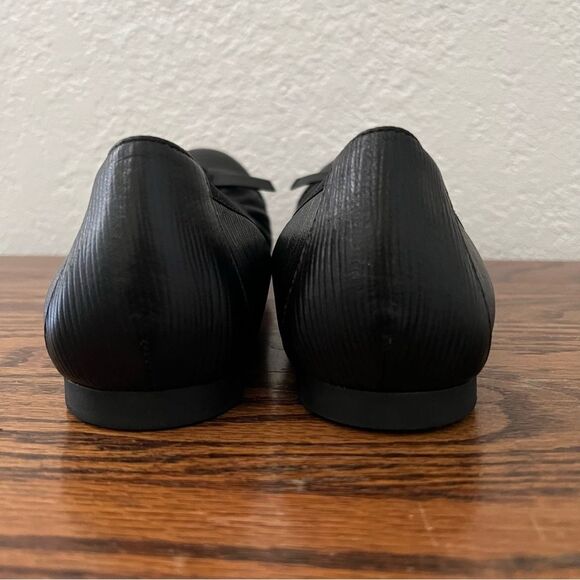 Vionic Black Leather Amorie Skimmers Ballet Flats Size 7 - Picture 3 of 7